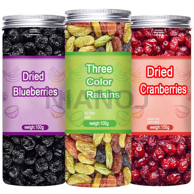 Unsweetened Dried 3 Berries Mixed Fruitthree Color Raisins/Blueberry ...