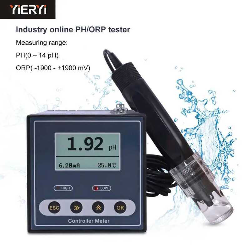 On.e New Industrial PH Controller ORP Meter Monitor Digital 0.02Ph 1Mv ...