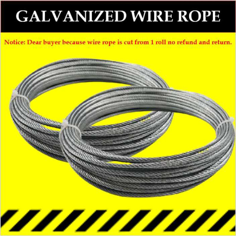 Twin Jean III Steel Cable 6Mm 8Mm 10Mm 1M-10M Galvanized Wire Rope C91 ...