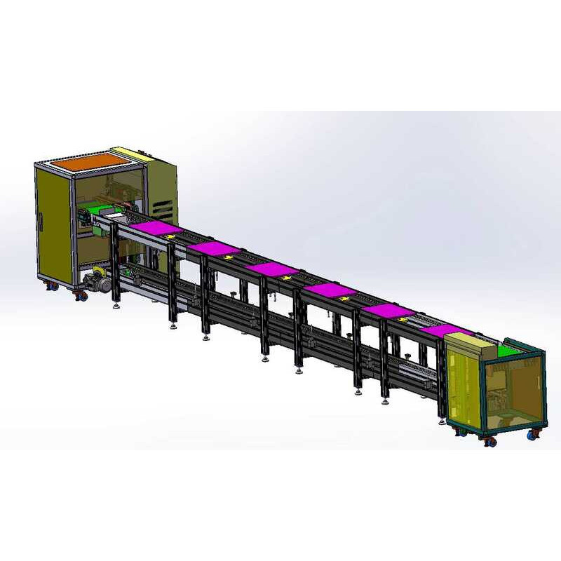 High-Speed Chain Assembly Line Drawings CAD Equipment 3D Model Machine ...