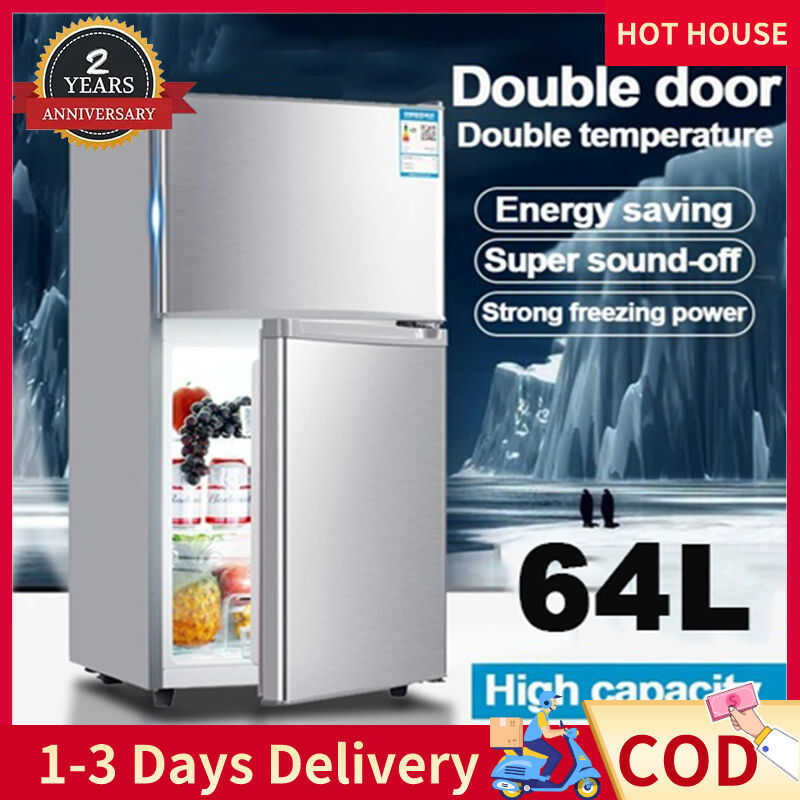 Two Door Direct Cool Mini inverter Refrigerator With Freezer Save ...