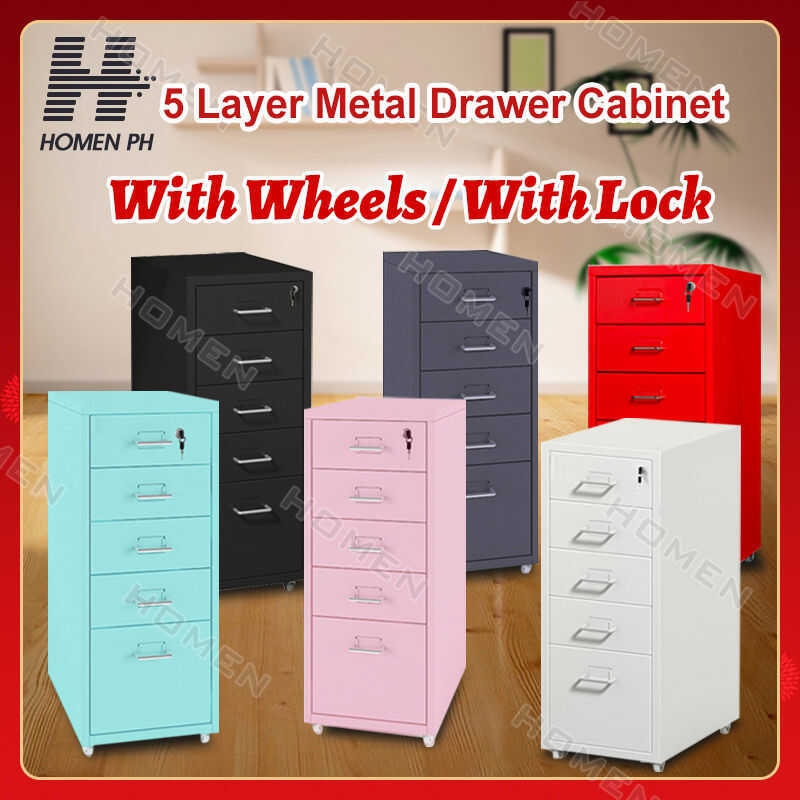 【Free Shipping】Harper 5 Layer Metal Drawer Cabinet Organizer File ...