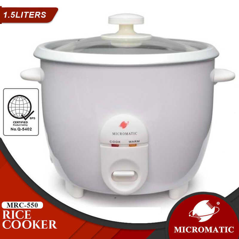Micromatic Mrc-550 1.5Liters Capacity Rice Cooker 64E | Shopee Philippines