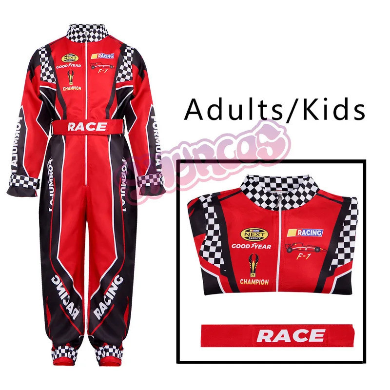Boy Racer Cosplay Costume Red Classic One-Piece Training Racing Uniform ...