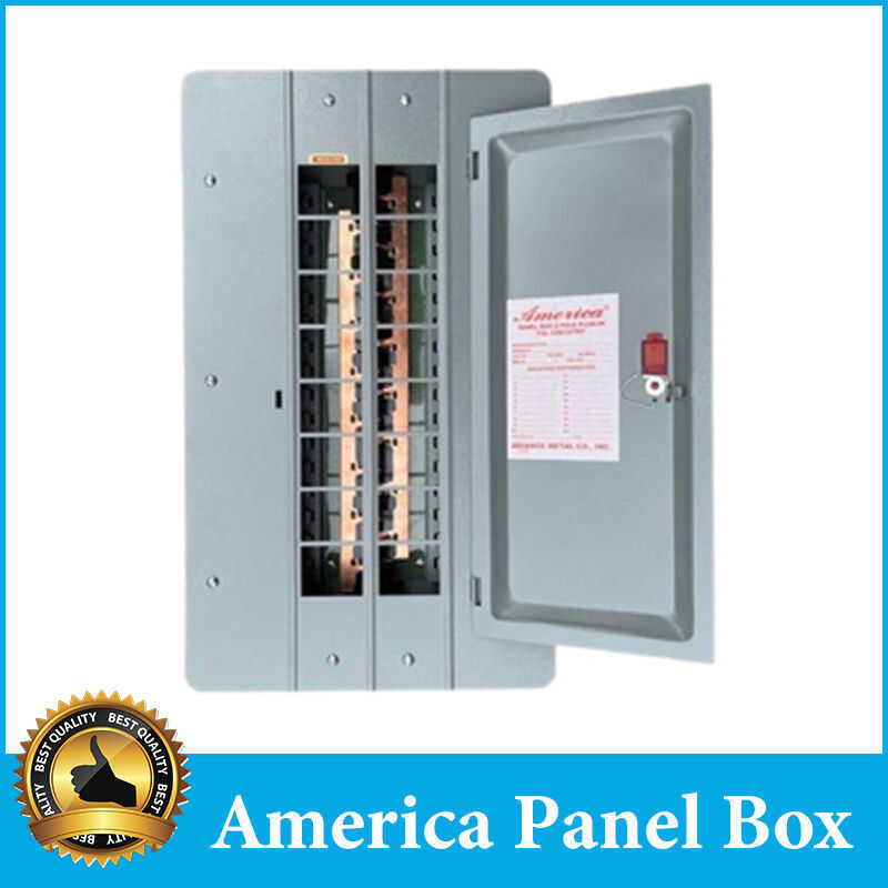 America Panel Box 2 Pole Plug-In 2-20 Branches Heavy Duty Panelboard ...
