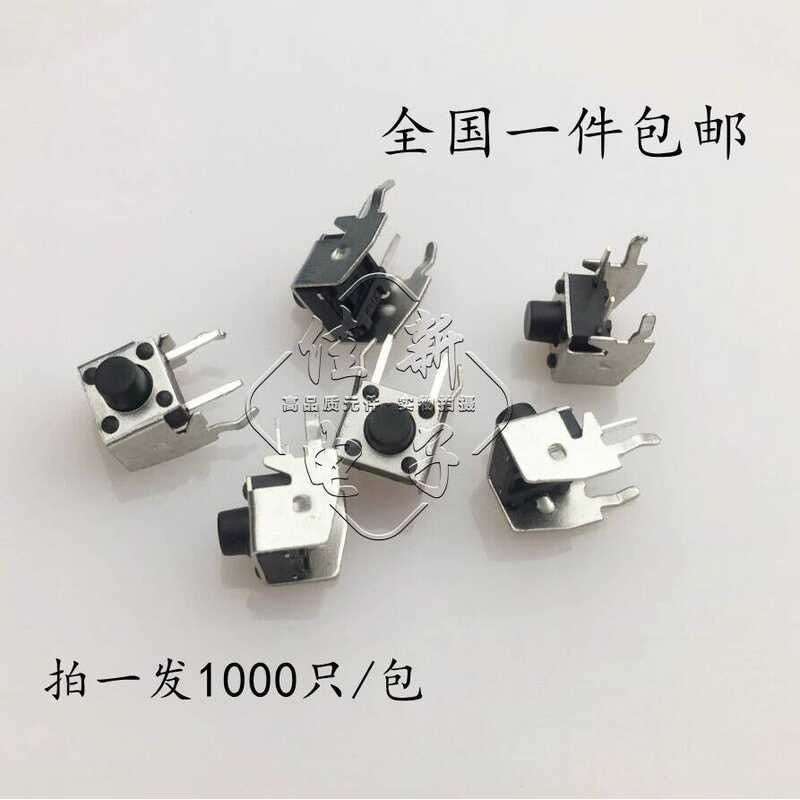 with Stand 6*6*6MM Horizontal Tactile Side Press Vertical 2-Pin Micro ...