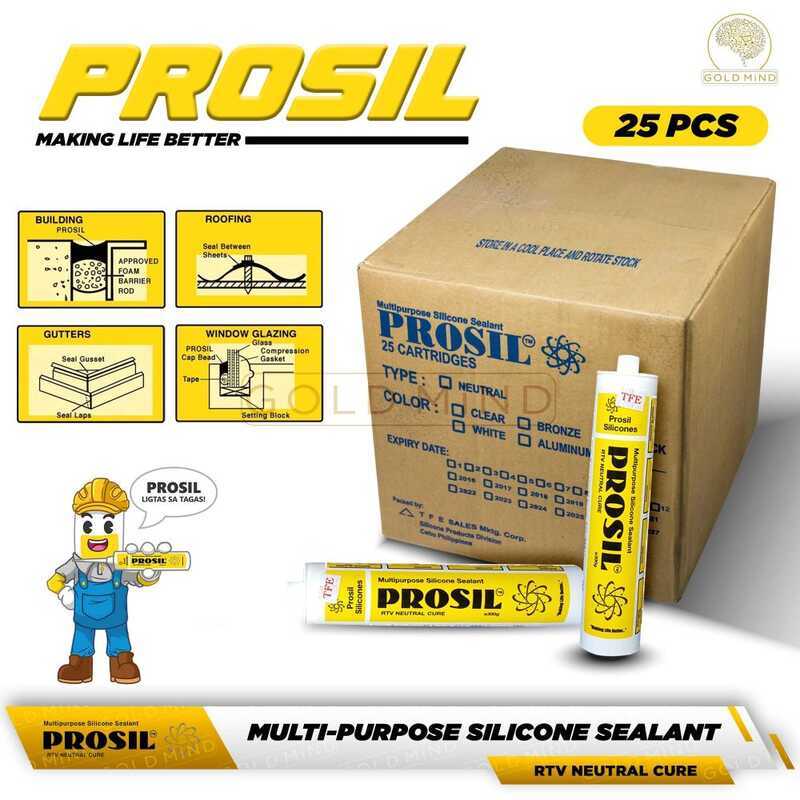 Prosil Multipurpose Silicone Sealant BIG SAVINGS 1 Box 25 Cartridges ...