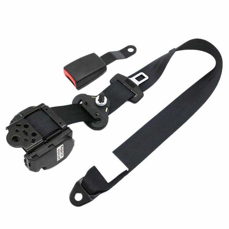 Universal Self-Winding Shrink 3-Point Lap With Car Belt Adjuster Lock ...