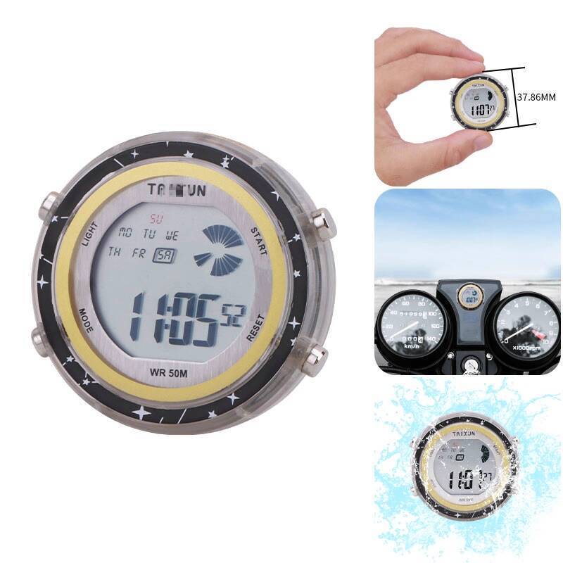 Motorcycle Clock Waterproof Time Table Mountain Bike Electric Bike ...