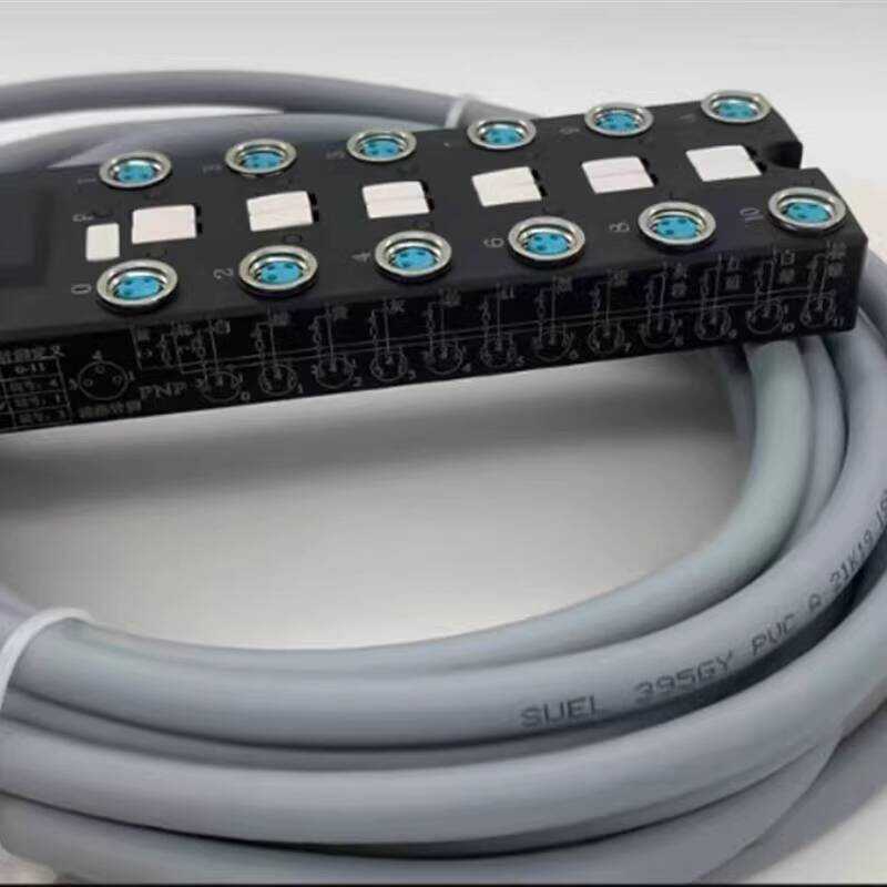 M8 Sensor Lead Type 8-Position Junction Box Central Distributor ...