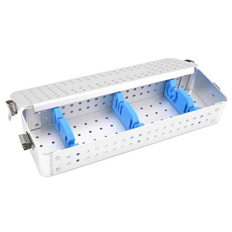 Aluminium ENT Endoscopy Tray Rigid Endoscope Container Disinfection Box ...