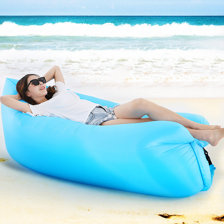 Outdoor Portable Lazy Inflatable Sofa Water Beach Grass Park Air Bed ...