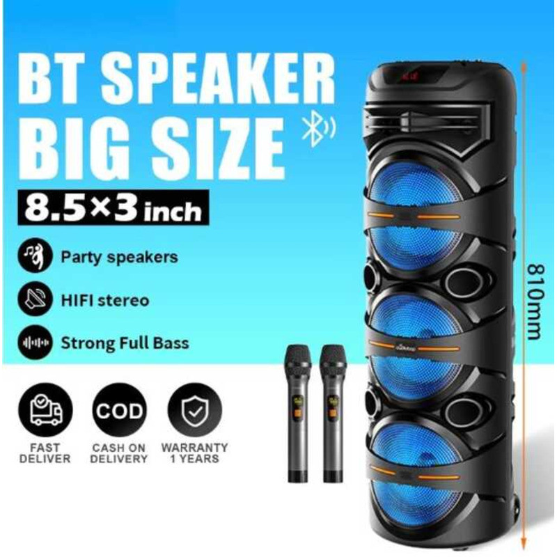 Bluetooth With Mic Big Size Portable Karaoke Set Wireless Microphone ...