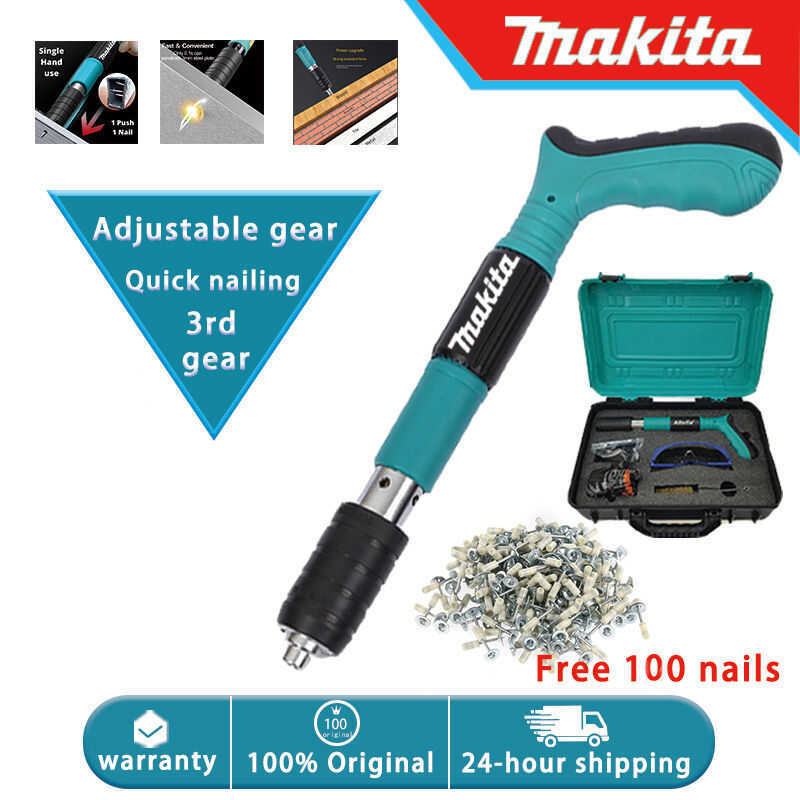 MAKITA Manual Nail Gun Heavy Duty Punch Concrete Rivet Tools Sound ...