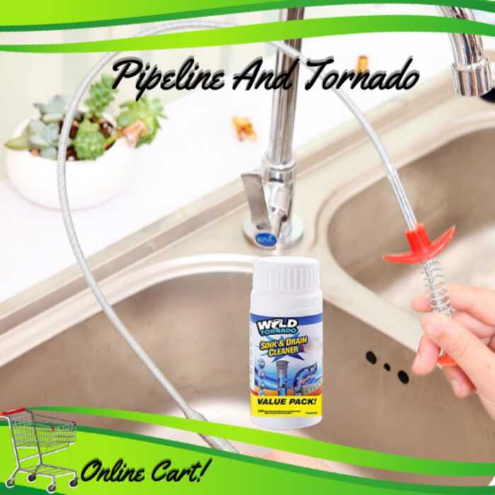 Original Wild Tornado Sink And Drain Cleaner For Clogged Sinks ...