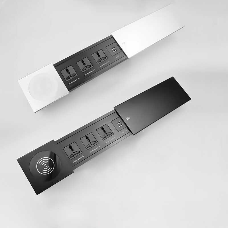 Embedded Desktop Side Sliding Hidden Multi-Function Socket With ...