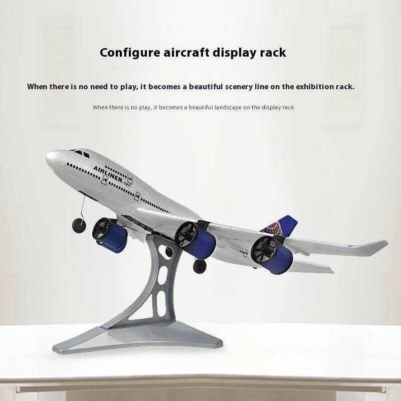 aircraft RC model fixed wing three channel civil aircraft A380 Jumbo ...