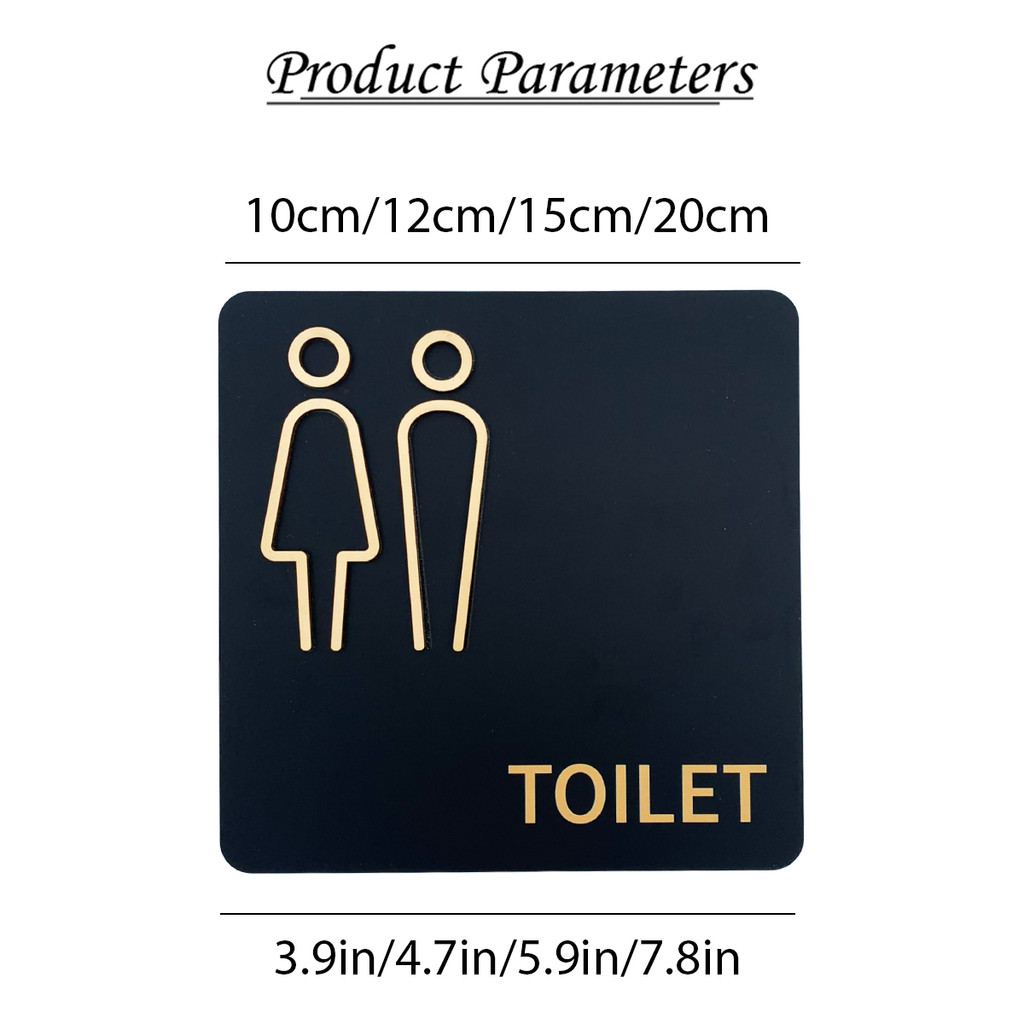 Comfort Room Sign Directional Toilet Signage Hotel Office Building Men ...