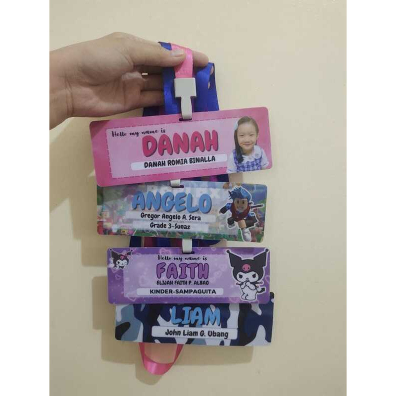 Personalized Name Tag With Characters Nametag FREE LACE | Shopee ...