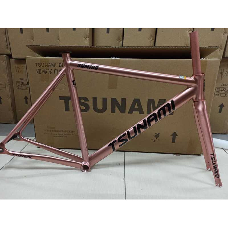 Tsunami Snm100 Track Frame Set Limited Edition Rose Gold | Shopee ...