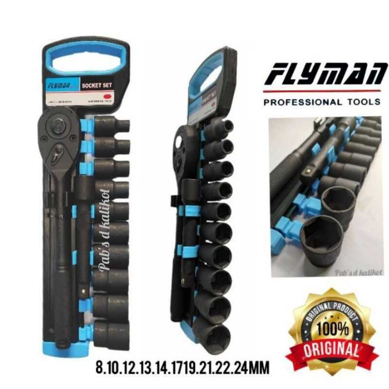 Original Flyman 12Pcs Socket Set 1/2 Drive Good Quality And Heavy Duty ...