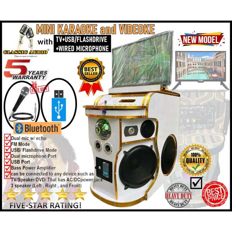 New Model CLASSIC AUDIO Mini Karaoke And Videoke Machine SMALL Size ...