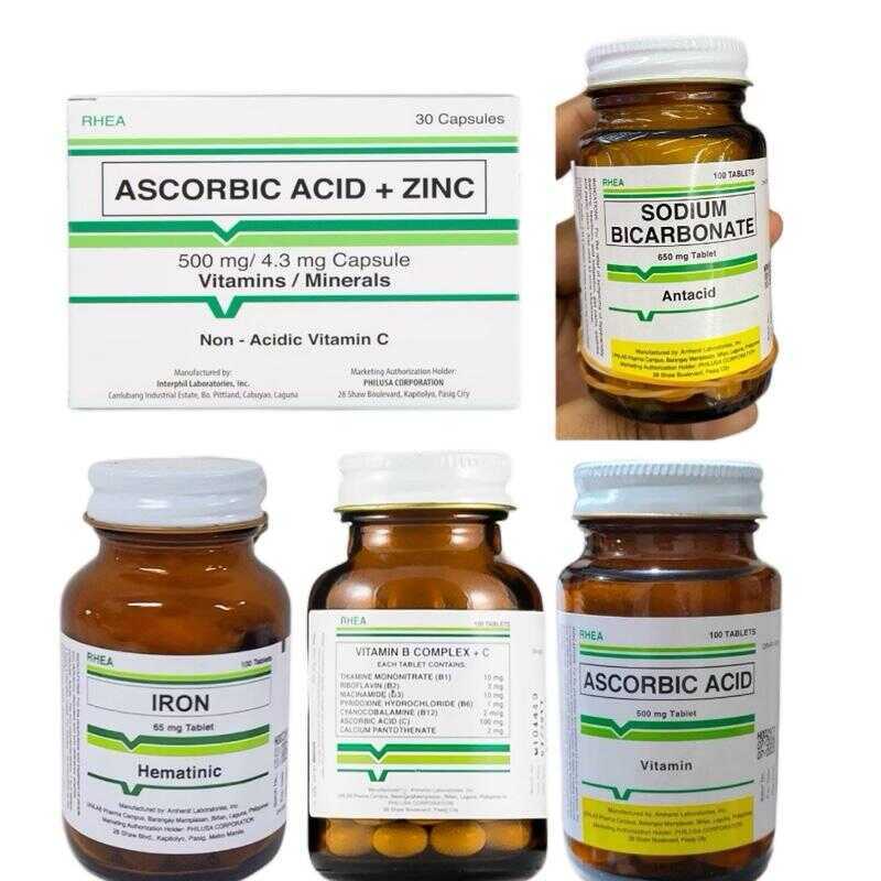 Rhea Acorbic Acid,Acorbic Acid+Zinc,Sodium Bicarbonate,Iron and Vitamin ...
