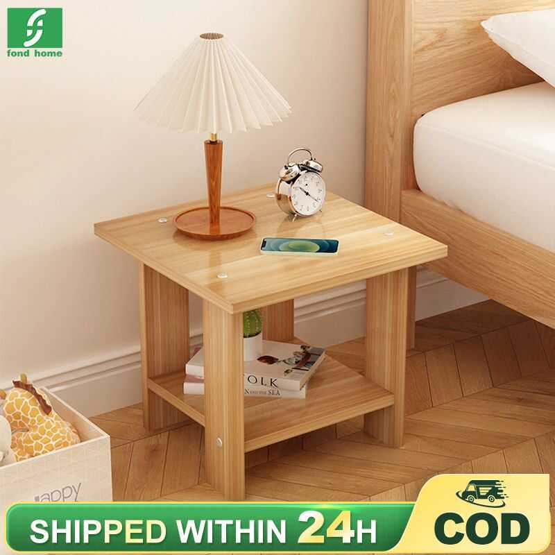 D Nordic Bedside Table Small Square Desk Coffee Simple Sofa Side Corner ...