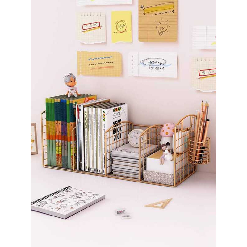 Simple Bookshelf Small Children's Desk Organizer Student Stand Desktop ...