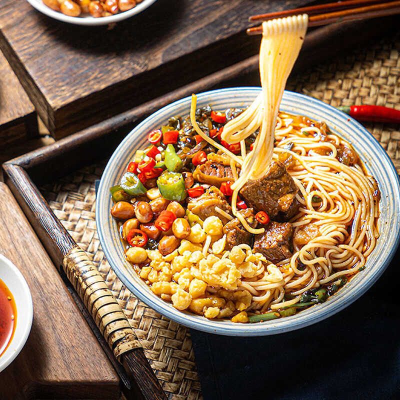 Daohuaxiang Cross-Bridge Rice Noodles Spicy and Sour Beef Flavor ...
