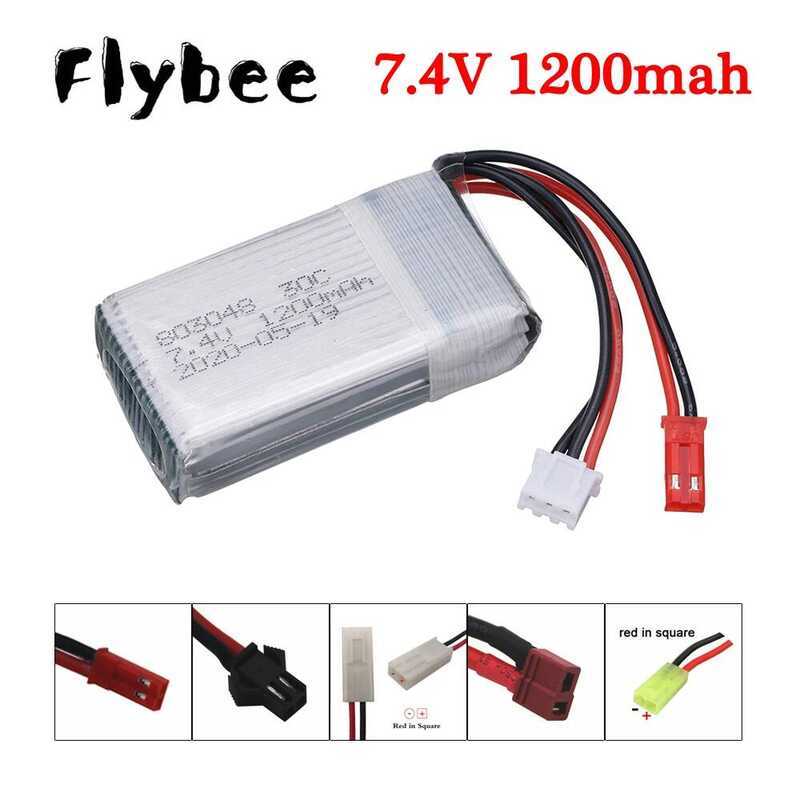 ZYGY 1PCS 7.4V 500mah SM-4P Stecker Ladebatterie mit USB Ladekabel für