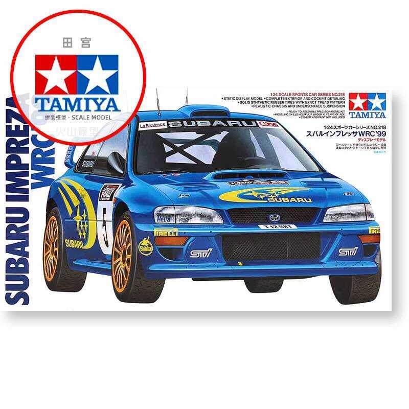 Tamiya Assembly Model 1/24 Subaru Impreza WRC99 Rally Car 24218 ...