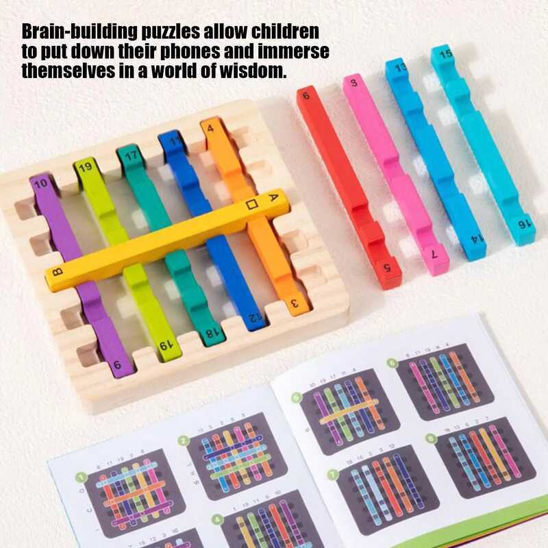 W Stackable Raiow Stick Stacking Wooden Sensory Eduional Stacker ...