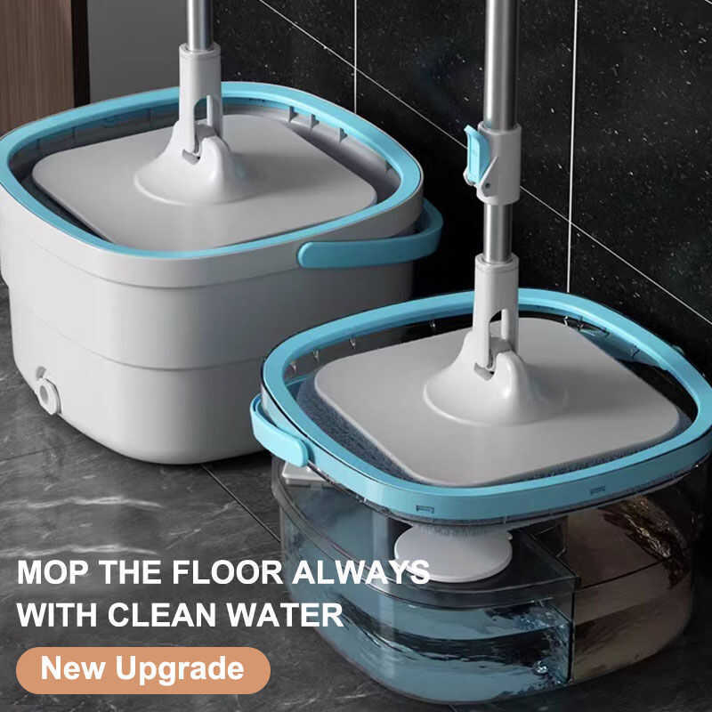 Mop With Spinner Map Floor Cleaning Mop With Squeezer Spin Tornado Mop ...
