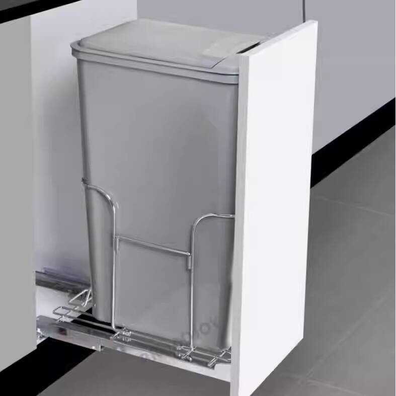 Kitchen Tall Pull-out Hidden Embedded Food Waste Classification Trash ...