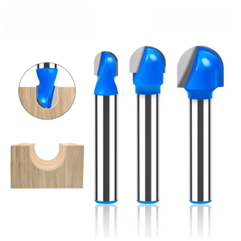 1/4 Shank Round Bottom Router Bit Slotting Cutter Arc Cutter Engraving ...