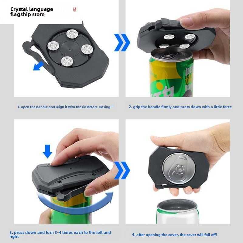 Multifunctional Beverage Can Opener Beer Soda Pop Top Bottle Cap Easy ...