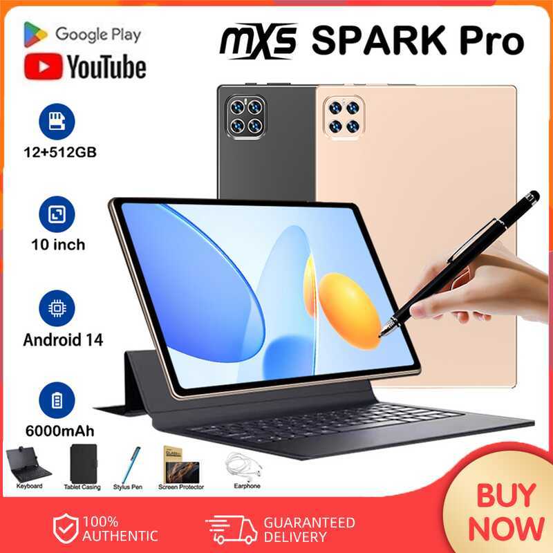 MXS Tab SPARK Pro Android 5G/Wi-Fi Tablet 12Gb+512Gb 10.1