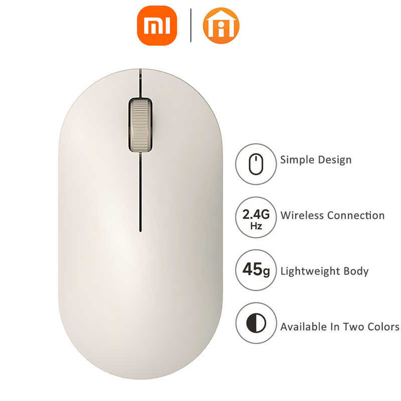 4Ghz Xiaomi Wireless Mouse Lite 2 1000Dpi Ergonomic Optical Lightweight ...