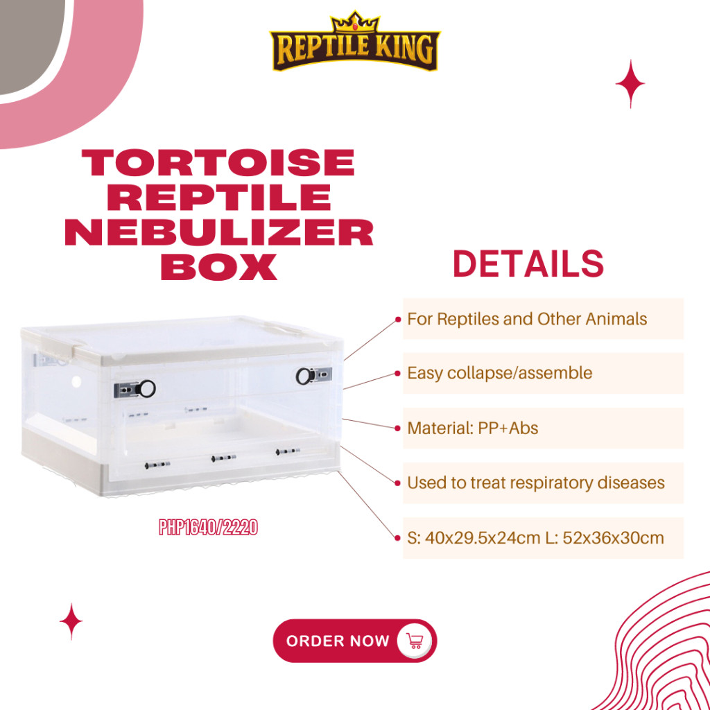 Tortoise/Reptile Nebulizer Atomizer Box Treat Respiratory Infection ...