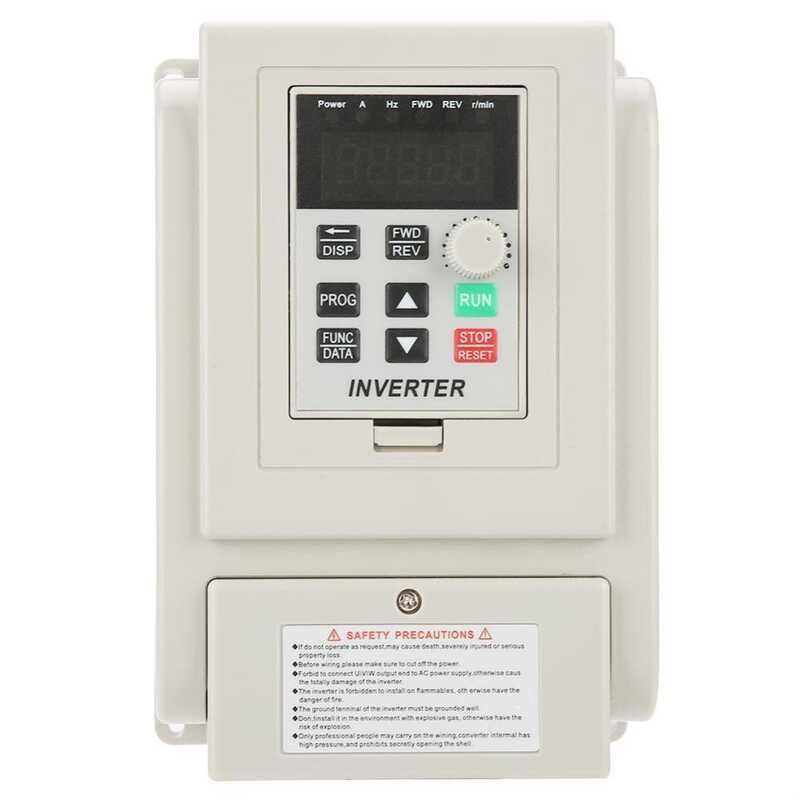 220V Single-Phase Variable Frequency Drive VFD Speed Controller For 3 ...