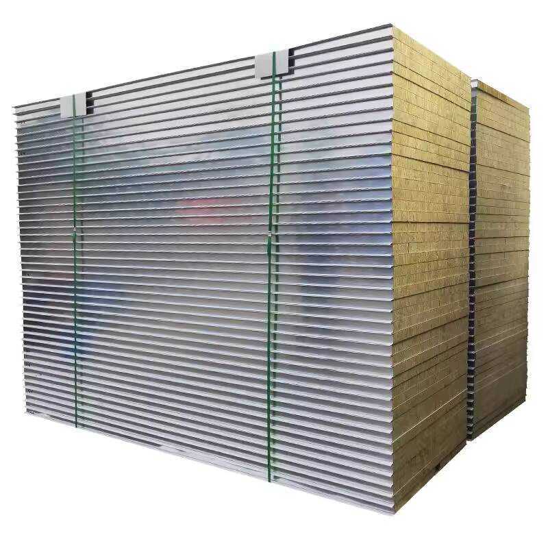 Fireproof Mechanism Rock Wool Partition Wall 50mm Insulation Prefab ...