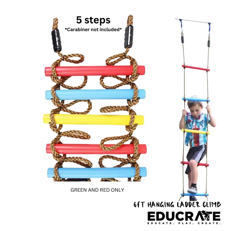 educratePH 6ft Hanging Ladder Rope for Climbing Kids obstacle course ...