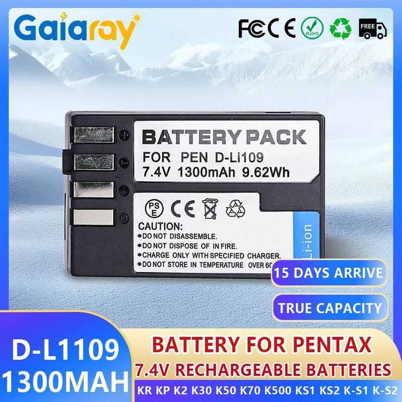 D-Li109 Li109 Dli109 Rechargeable Battery For Pentax KR KP K30 K50 K70 ...