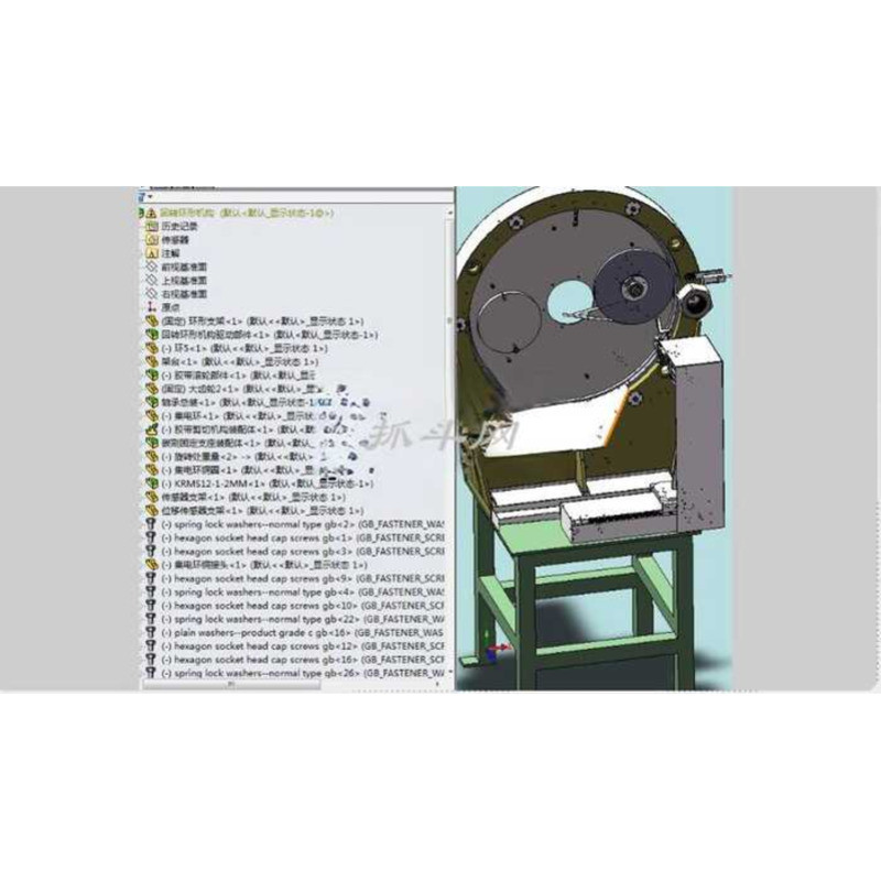 Round Rod Winding 3D Drawing Printing SW Model CAD Equipment Machine ...