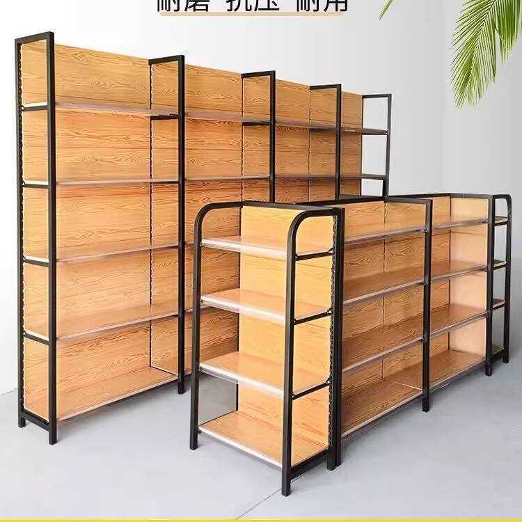 Wood Grain Four-Pillar Style Cargo Convenience Small Shop Snack Baby ...