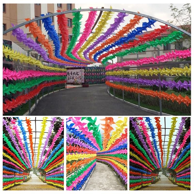 100Pcs Fiesta Banderitas Pinwheels/Plastic Pinwheels Fiesta Flag ...