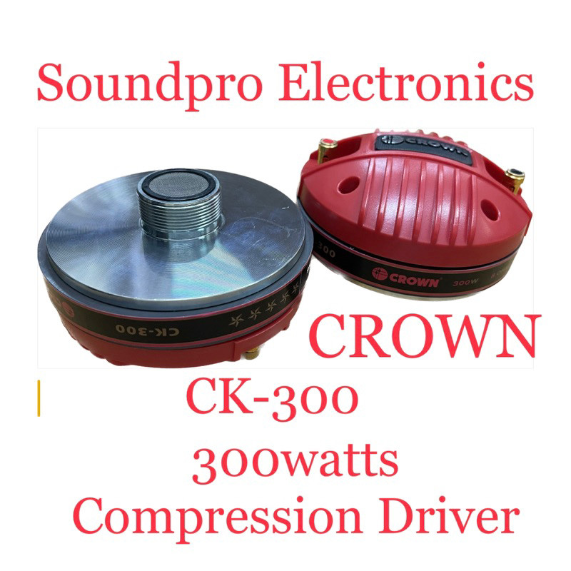 CROWN CK-300 300Watts Compression Driver #tweeter (1pc) | Shopee ...
