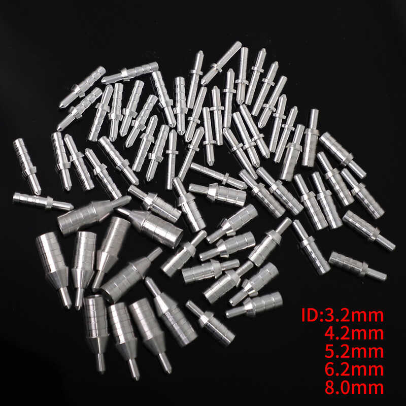 24Pcs Aluminum Pin For ID 3.2/4.2/5.2/6.2/8.0 Mm Arrow Shaft Nock 606 ...