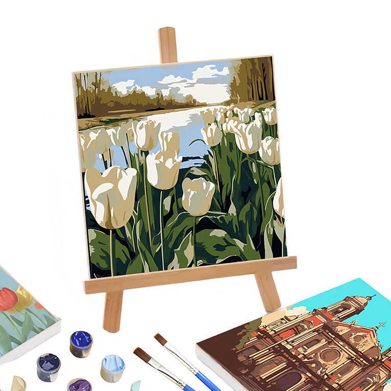 Digital Oil Paint By Numbers 20X20cm Canvas Frame Number Home Decor ...